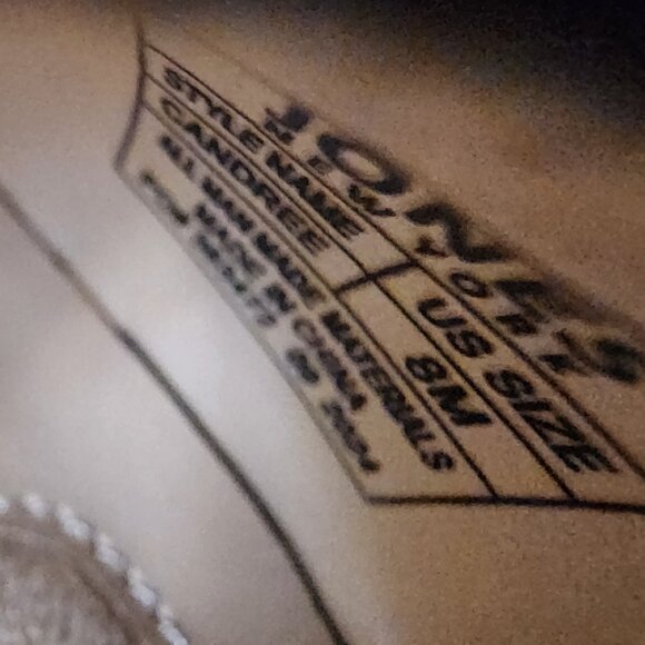 Jones New York Candree Pointed Toe Dress Slin Black Patent 8M -B036 - Picture 9 of 11